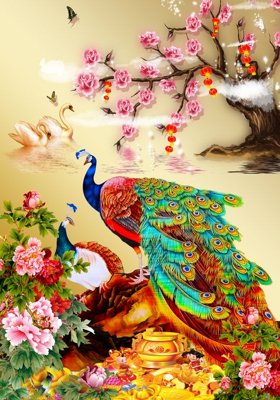 File PSD File tranh đứng lối vào TD2322 (bản gốc) đã tách nền