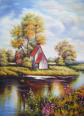 File gốc File tranh đứng lối vào TD2323 (PSD/TIFF) độ phân giải cao