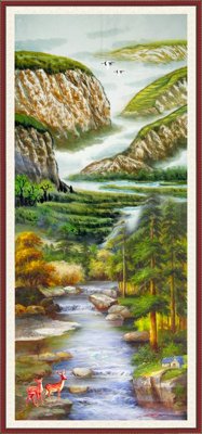 Download file File tranh đứng lối vào TD2492 (gốc) in mica cao cấp