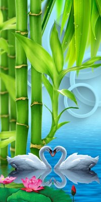 Tải file gốc File tranh đứng lối vào TD2543 (bản PSD) còn layer