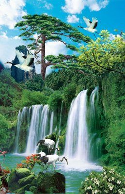 Tải file File tranh đứng lối vào TD2561 (gốc) để in ấn ngay