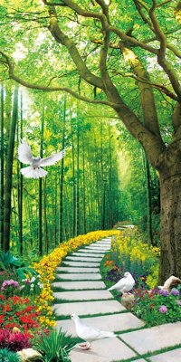 File in mica File tranh đứng lối vào TD2566 (bản gốc) siêu trong