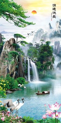 File gốc File tranh đứng lối vào TD2610 (in 3D) cho trang trí