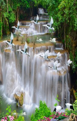 File in lụa File tranh đứng lối vào TD2646 (phong cảnh) File tranh đứng lối vào TD2646