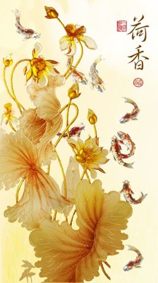 File tranh ảnh gốc File tranh đứng lối vào TD2679 dùng cho in khổ lớn