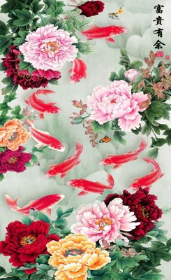 File in lụa File tranh đứng lối vào TD2712 (hoa văn) File tranh đứng lối vào TD2712