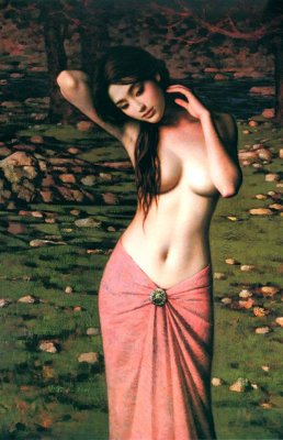 File gốc File tranh đứng lối vào TD2780 (in lụa) cao cấp