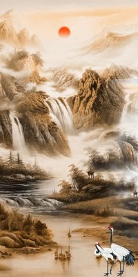 File gốc File tranh đứng lối vào TD2788 (phiên bản chuẩn) để in ấn