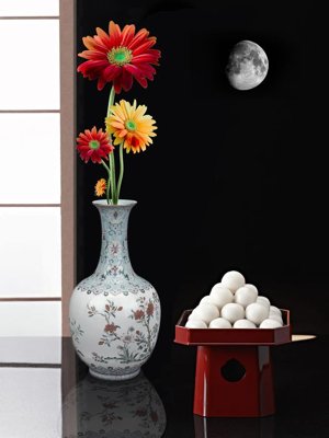 File gốc File tranh đứng lối vào TD2797 (in lụa) chi tiết cao