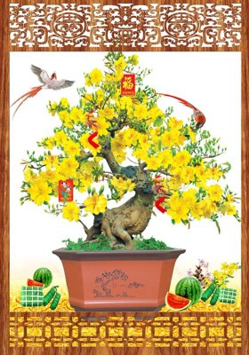 File PSD File tranh đứng lối vào TD2830 (gốc) cho in quảng cáo