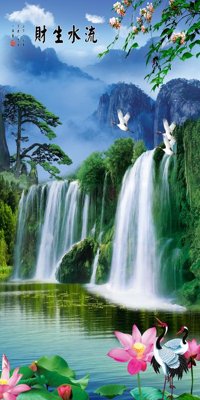 Tải file gốc File tranh đứng lối vào TD2915 (bản PSD) đầy đủ layer