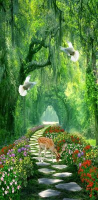 File gốc File tranh đứng lối vào TD2917 (Filetranh.com) File tranh đứng lối vào TD2917