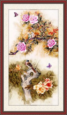 File PSD File tranh đứng lối vào TD2927 (gốc) tách lớp chi tiết