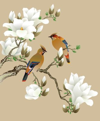 File gốc File tranh đứng lối vào TD2971 (in lụa) cao cấp