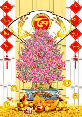 File gốc in ấn File tranh đứng lối vào TD2995 chất lượng vượt trội