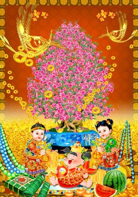 File ảnh File tranh đứng lối vào TD3006 (gốc) in quảng cáo ngoài trời