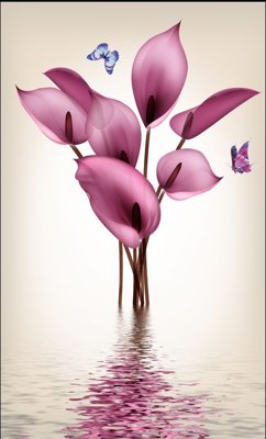 File gốc File tranh đứng lối vào TD3139 (dành cho trang trí nội thất)