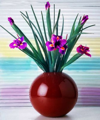 File gốc File tranh đứng lối vào TD3171 (in lụa) họa tiết 3D