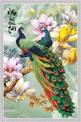 File tranh File tranh đứng lối vào TD3221 (file gốc) chuẩn màu in