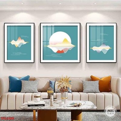 File in trần File tranh bộ in tráng gương hiện đại TG169 (bản gốc) mây trời