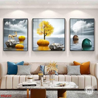 File gốc File tranh bộ in tráng gương hiện đại TG210 (bản quyền) cho in ấn