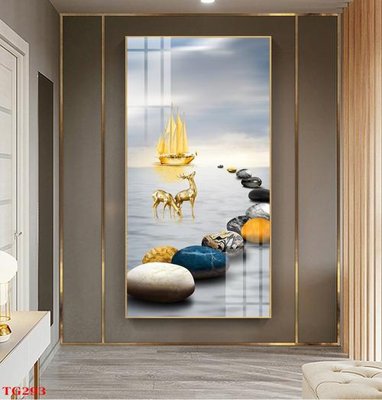 Tải về hình ảnh gốc File tranh bộ in tráng gương hiện đại TG293 sắc nét