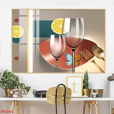 File gốc File tranh bộ in tráng gương hiện đại TG342 (in tráng gương) sang trọng