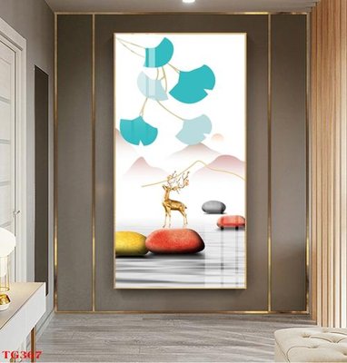 Ảnh gốc File tranh bộ in tráng gương hiện đại TG367 (độ nét cao) in tráng gương