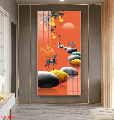 Download file File tranh bộ in tráng gương hiện đại TG368 (gốc) in mica bàn thờ