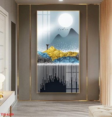 File PSD File tranh bộ in tráng gương hiện đại TG429 (bản gốc) đã tách nền