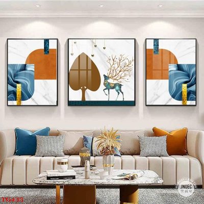 File gốc File tranh bộ in tráng gương hiện đại TG435 (chuẩn màu) cho in offset