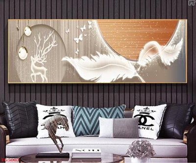 File in trần File tranh bộ tráng gương hiện đại TG5003 (bản gốc) phong cảnh