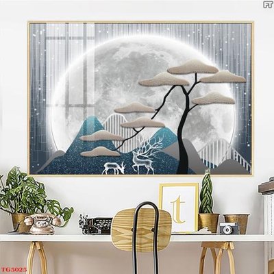 File gốc File tranh bộ tráng gương hiện đại TG5025 (phiên bản chuẩn) để in ấn