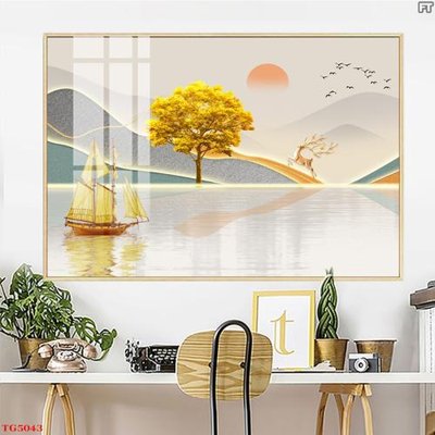 Download file gốc File tranh bộ tráng gương hiện đại TG5043 (in lụa) hoa lá