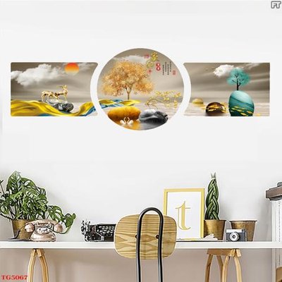 Download file ảnh gốc File tranh bộ tráng gương hiện đại TG5067 để in ấn