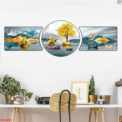 File gốc File tranh bộ tráng gương hiện đại TG5073 (PNG) chất lượng cao