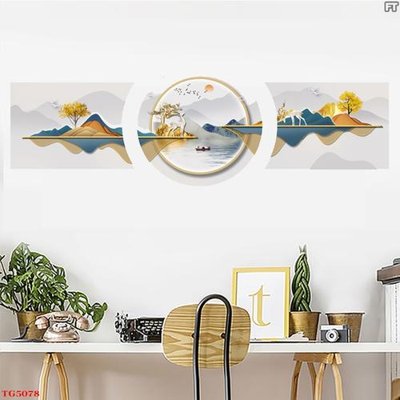 Tải file File tranh bộ tráng gương hiện đại TG5078 (gốc) chủ đề phong thủy