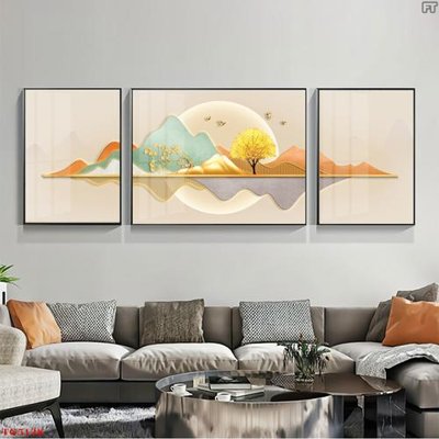 File tranh gốc File tranh bộ tráng gương hiện đại TG5128 chủ đề hiện đại