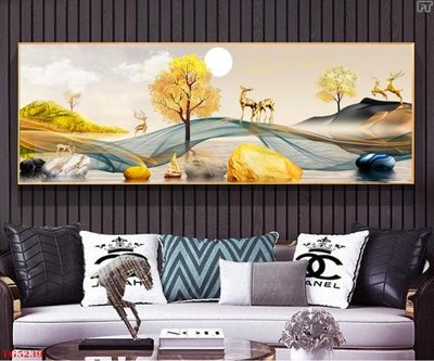 File gốc File tranh bộ tráng gương hiện đại TG5239 (vector) cho in ấn