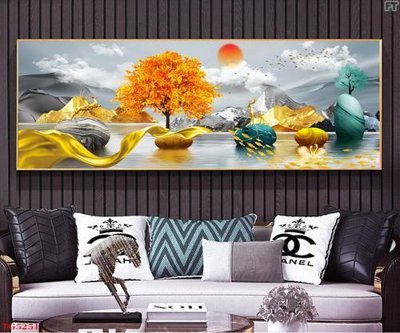 File ảnh File tranh bộ tráng gương hiện đại TG5251 (gốc) in quảng cáo ngoài trời