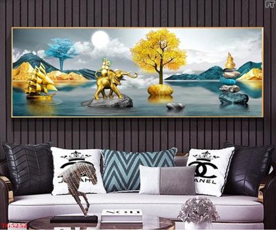 File gốc File tranh bộ tráng gương hiện đại TG5252 (trang trí) phòng ngủ