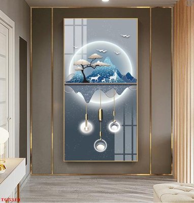 File tranh File tranh bộ tráng gương hiện đại TG5319 (bản gốc) in lụa 5D