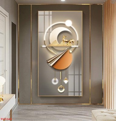 File gốc File tranh bộ tráng gương hiện đại TG5341 (in lụa) tranh phong thủy