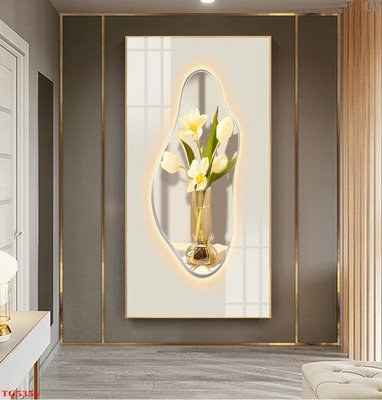 File in trần File tranh bộ tráng gương hiện đại TG5354 (bản gốc 3D) sống động
