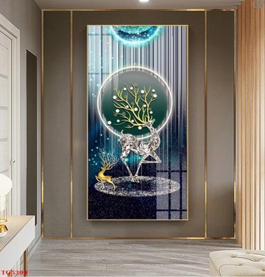 File gốc File tranh bộ tráng gương hiện đại TG5399 (in lụa) cao cấp