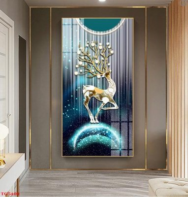 Ảnh gốc File tranh bộ tráng gương hiện đại TG5400 (độ nét cao) in tráng gương