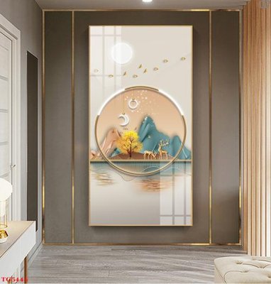 File ảnh File tranh bộ tráng gương hiện đại TG5444 (gốc) in PP, decal