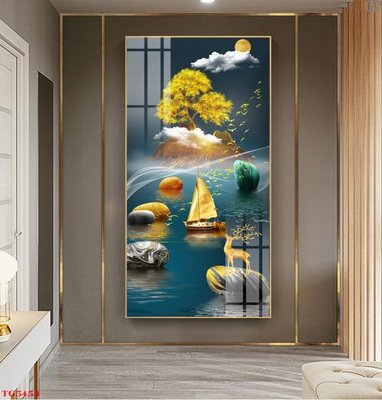 Tệp tin gốc File tranh bộ tráng gương hiện đại TG5453 (dùng cho in) File tranh bộ tráng gương hiện đại TG5453