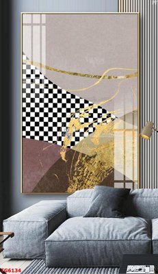 File in trần File bộ tranh treo tráng gương TG6134 (file gốc) phong thủy