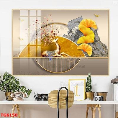 File ảnh File bộ tranh treo tráng gương TG6150 (gốc) in standee